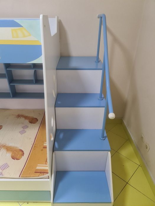 Десткая кровать двухъярусная самолёт