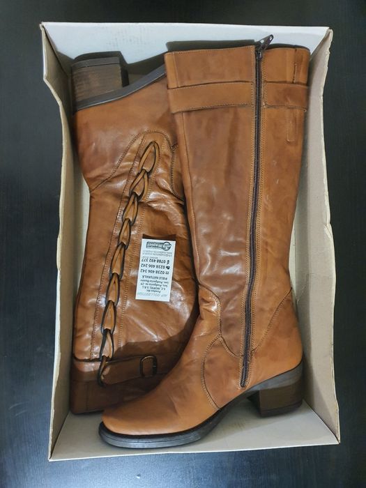 Cizme dama din piele de vițel