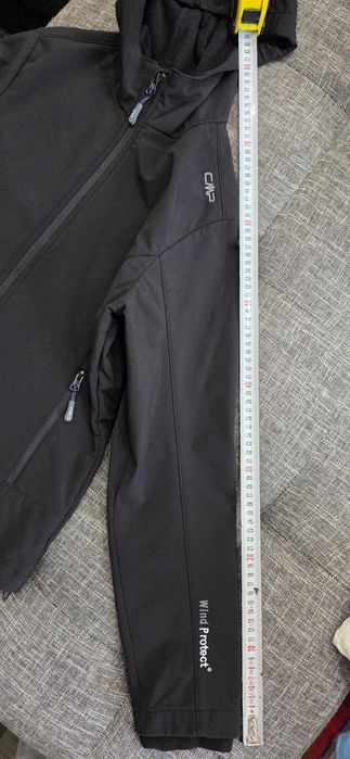 Ветро и влагоустойчиво яке с качулка CMP, черно, р-р 176