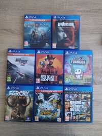 Vând 8 jocuri pentru PS4