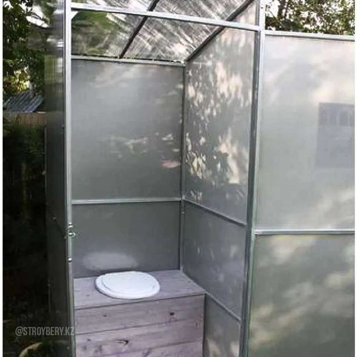 Дачный туалет АГРОСФЕРА из поликарбоната. С доставкой и установкой!