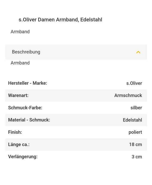 Дамска гривна s.oliver