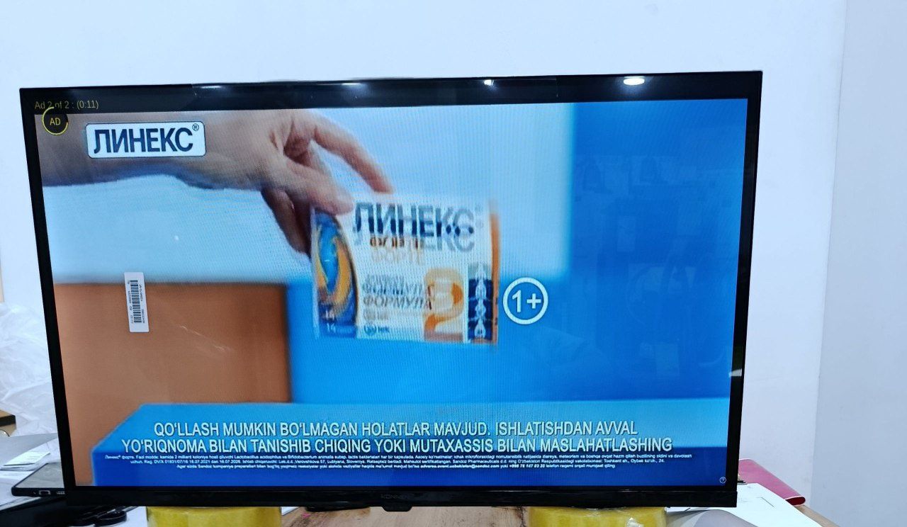 Телвизор смарт янги 1 й гарантия 32 тали