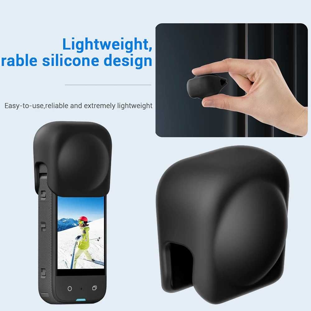 Protectie lentile husa silicon pentru camere de actiune Insta360 X3