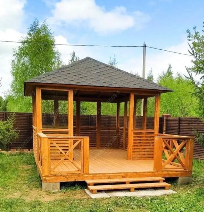 Vând foișoare si terase din lemn în toată România