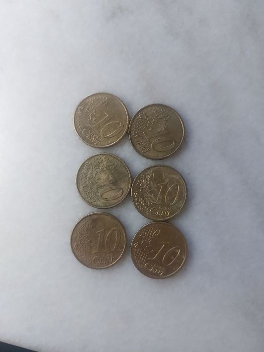 10 euro centi Germania 2002  6 bucăți