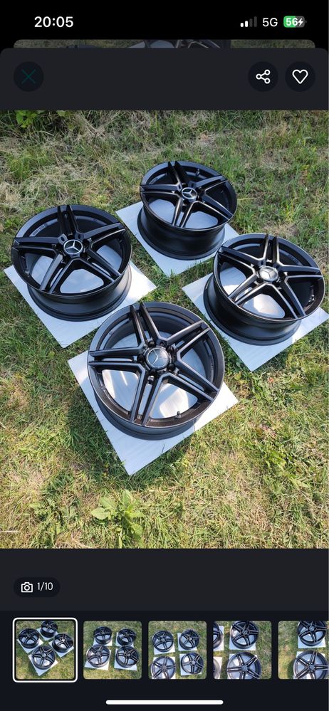 Продавам 17” джанти 5x112 + 4 летни гуми Continental!