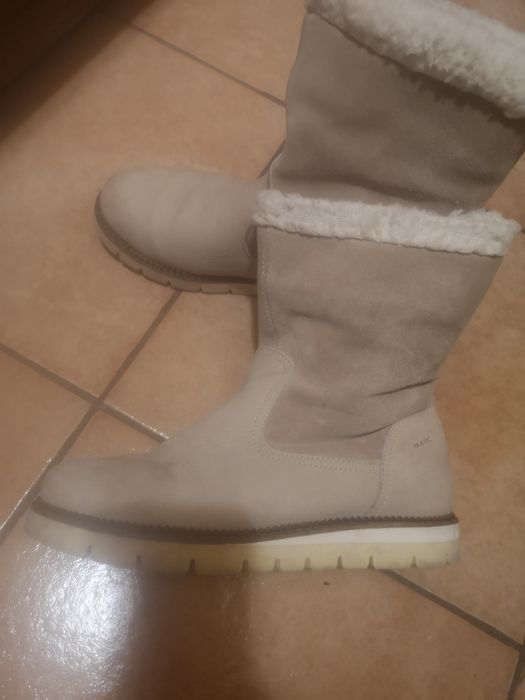 Cizme piele imblanite