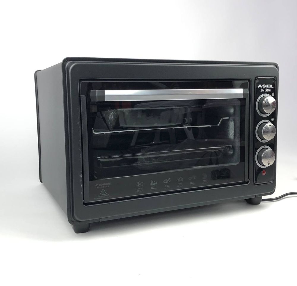 Asel Черный-36л настольная электро печь духовка