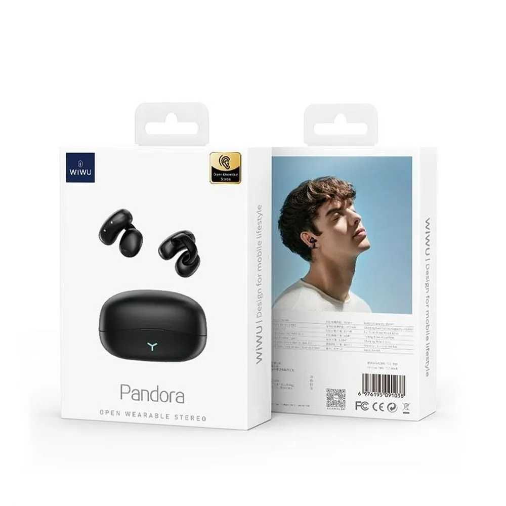 Căști fără fir WiWU - OWS Pandora T17 - Negre- ideale ptr sport
