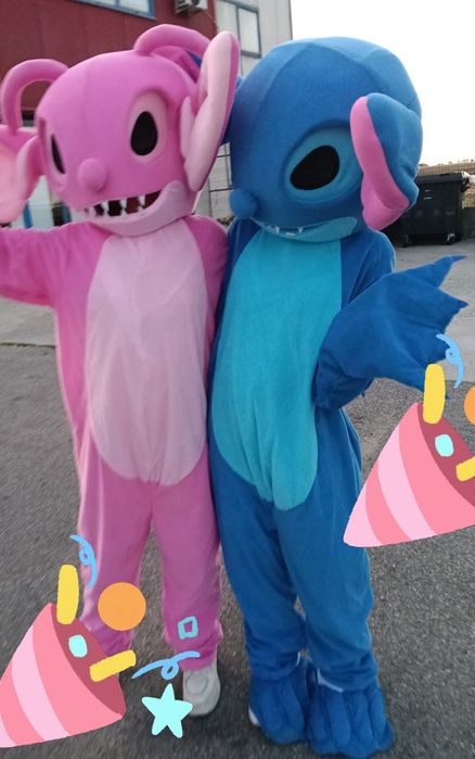 Mascote Mikey și Minnie ,Stitch și Lillo