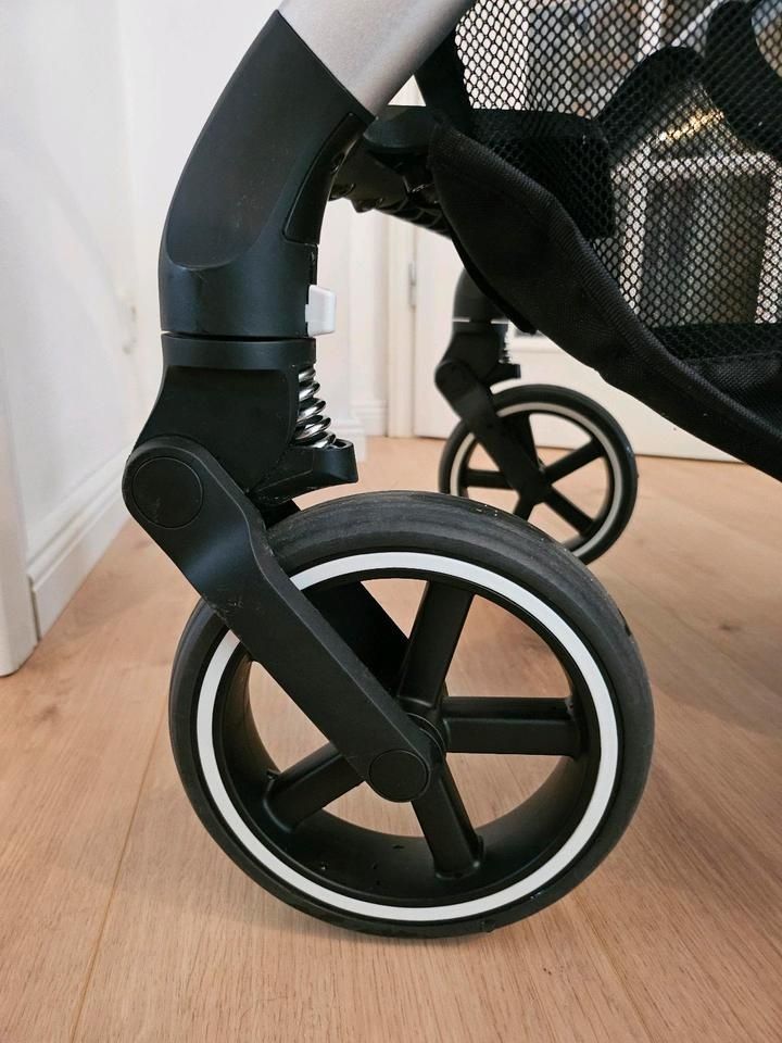 Като НОВА! Cybex Balios S Lux Soho Grey пълен комплект + подарък