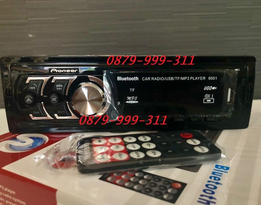 Pioneer музика за кола fm radio USB MP3 касетофон авторадио bluetooth