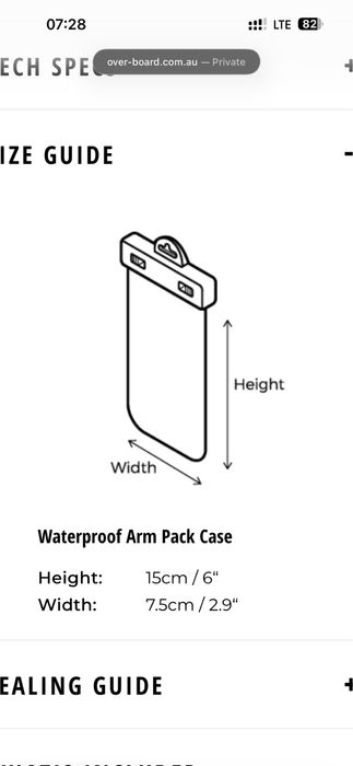 Husa telefon waterproof 6m overboard armband mana alergare sup inot