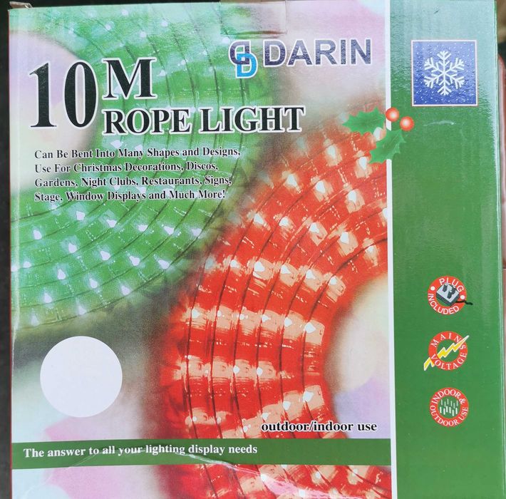 Светещ LED маркуч, многоцветен Гирлянд-лента LED улична-10м /20 м