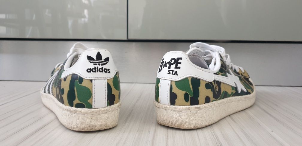 Adidas SuperStar x BAPE / 36/22см UK 3.5 US 4 ОРИГИНАЛ! Унисекс Кецове