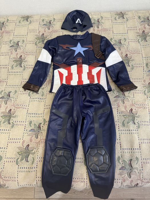 Карнавальный, новогодний костюм Капитан Америка, размер 128-134