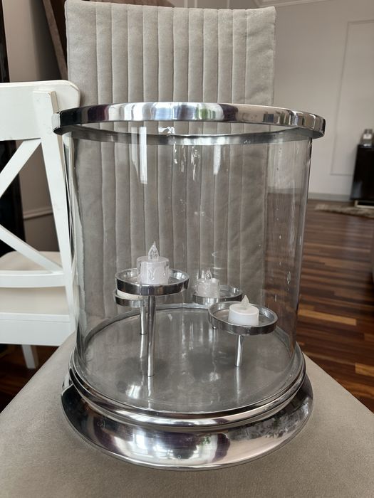 Подсвечник большой стеклянный