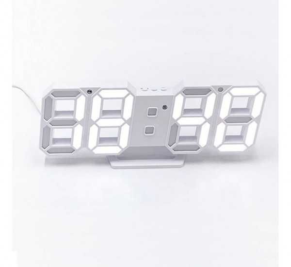 Настолен 3D LED часовник 3638L, календар, термометър, 0°C до 50°C