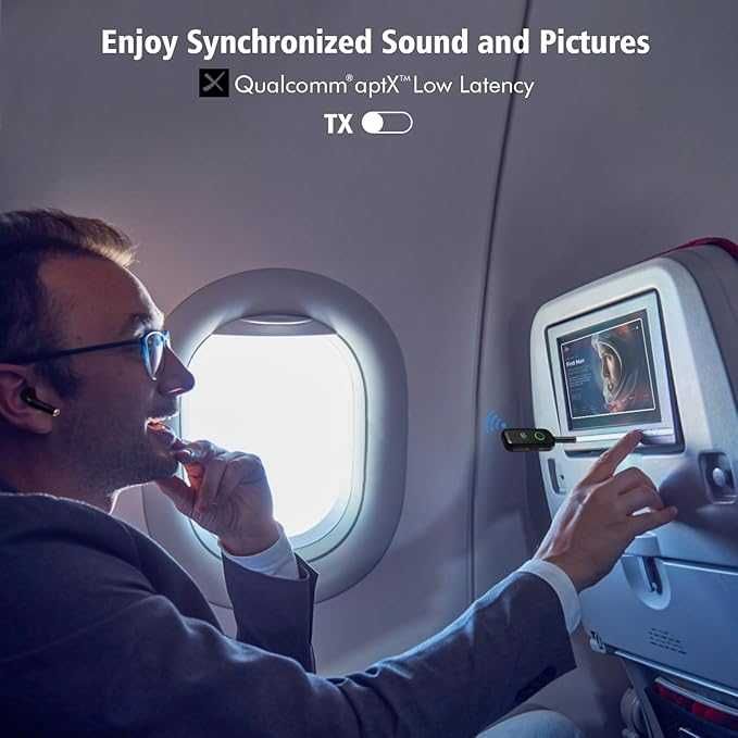 Bluetooth 5.2 Аудио предавател/приемник за телевизор  за кола, самолет