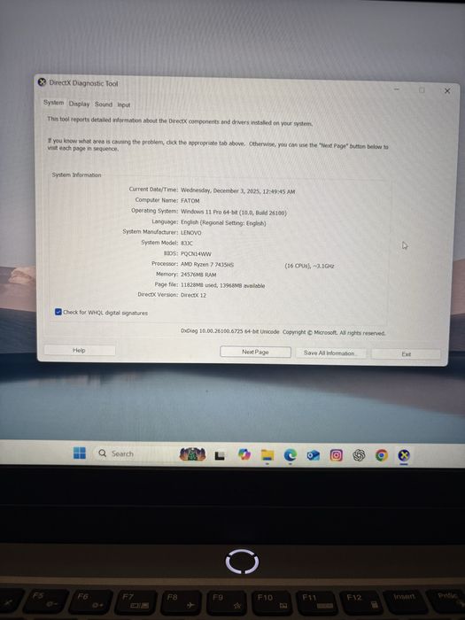 Lenovo loq A15ARP9  gaming NOU