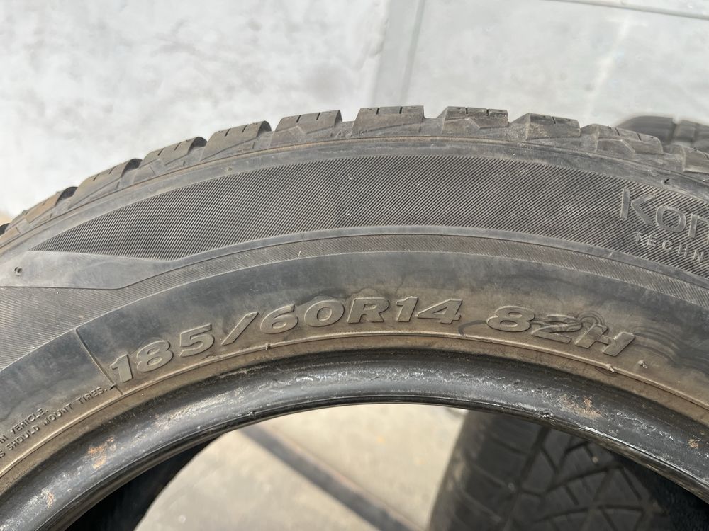 2 бр. всесезонни гуми 185/60/14 Hankook 7 mm DOT 4116
