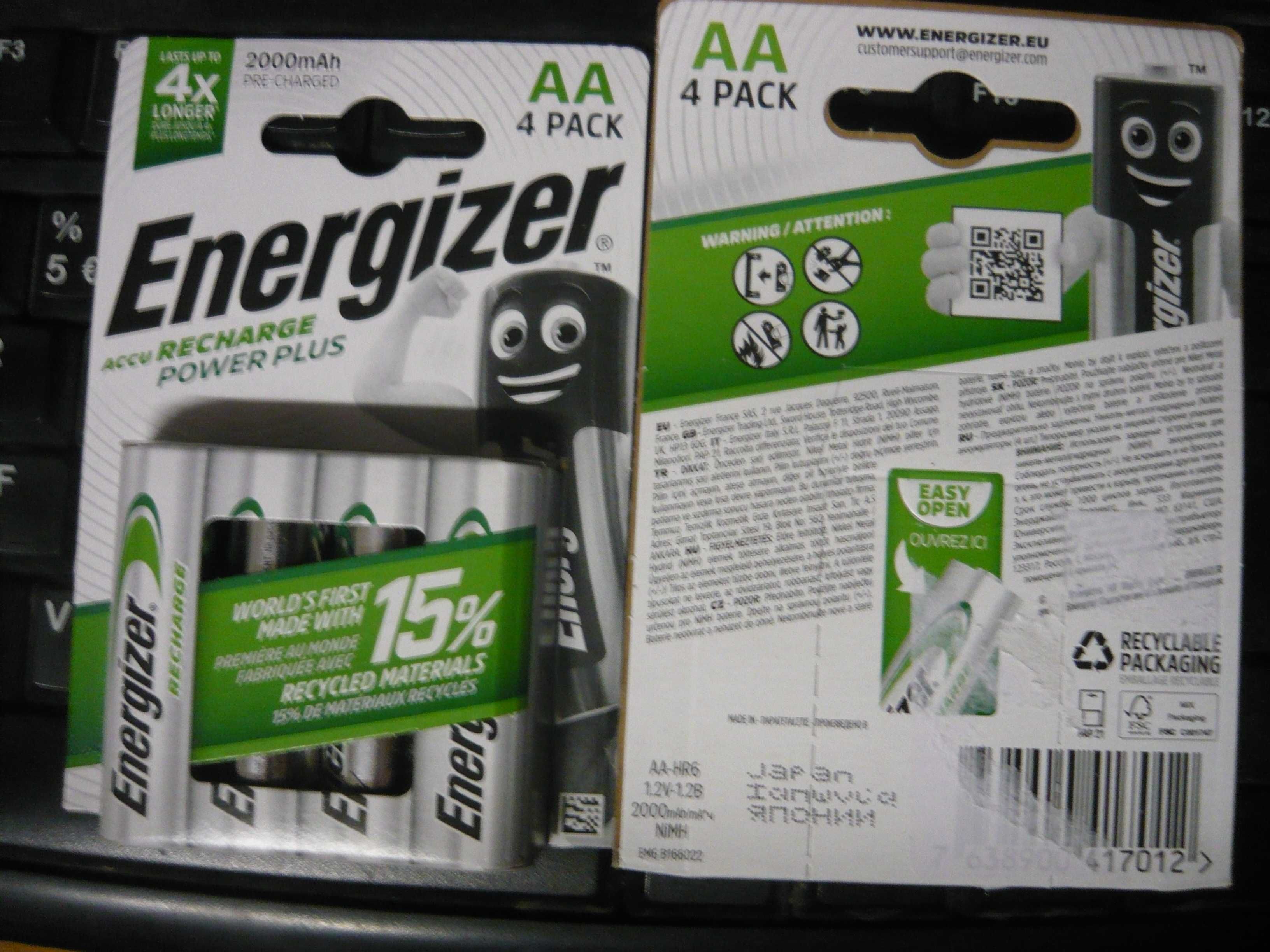 Acumulatori Energizer AA 2000 mAh NOI, Japan, set 4 buc