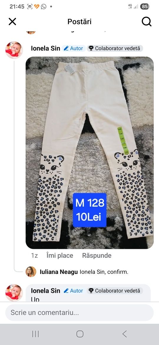 Haine fetițe mărimea 128