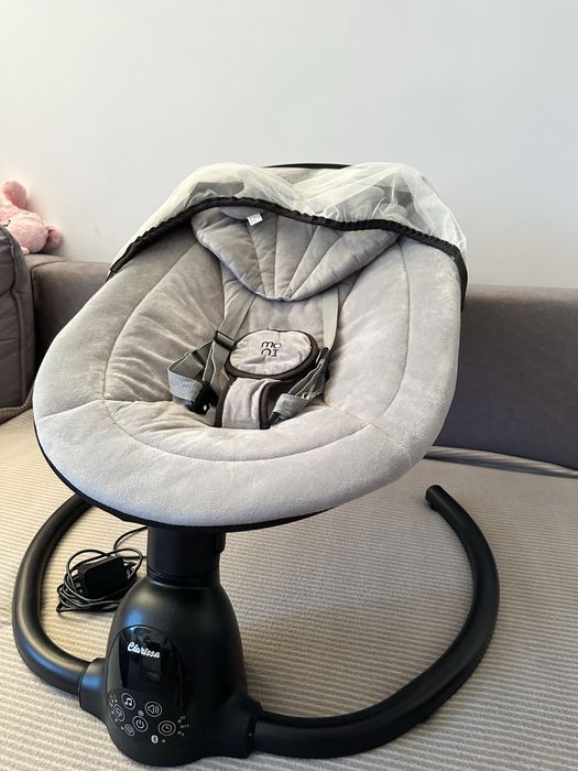 Leagăn Electric Bebelusi Moni Clarissa – Gri