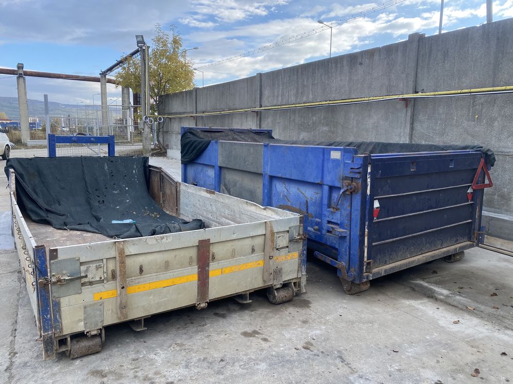 Demolari container-bena detasabil pentru moloz gunoi transport utilaj