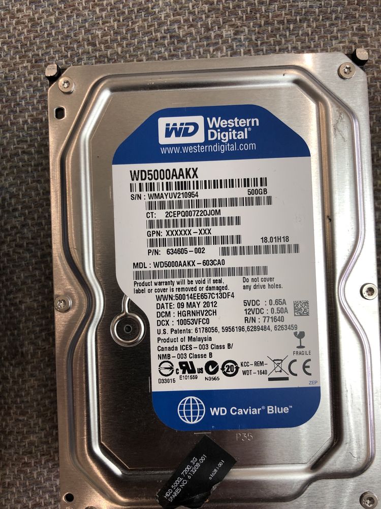 Хард Диск 3,5” 500 GB / HDD SATA