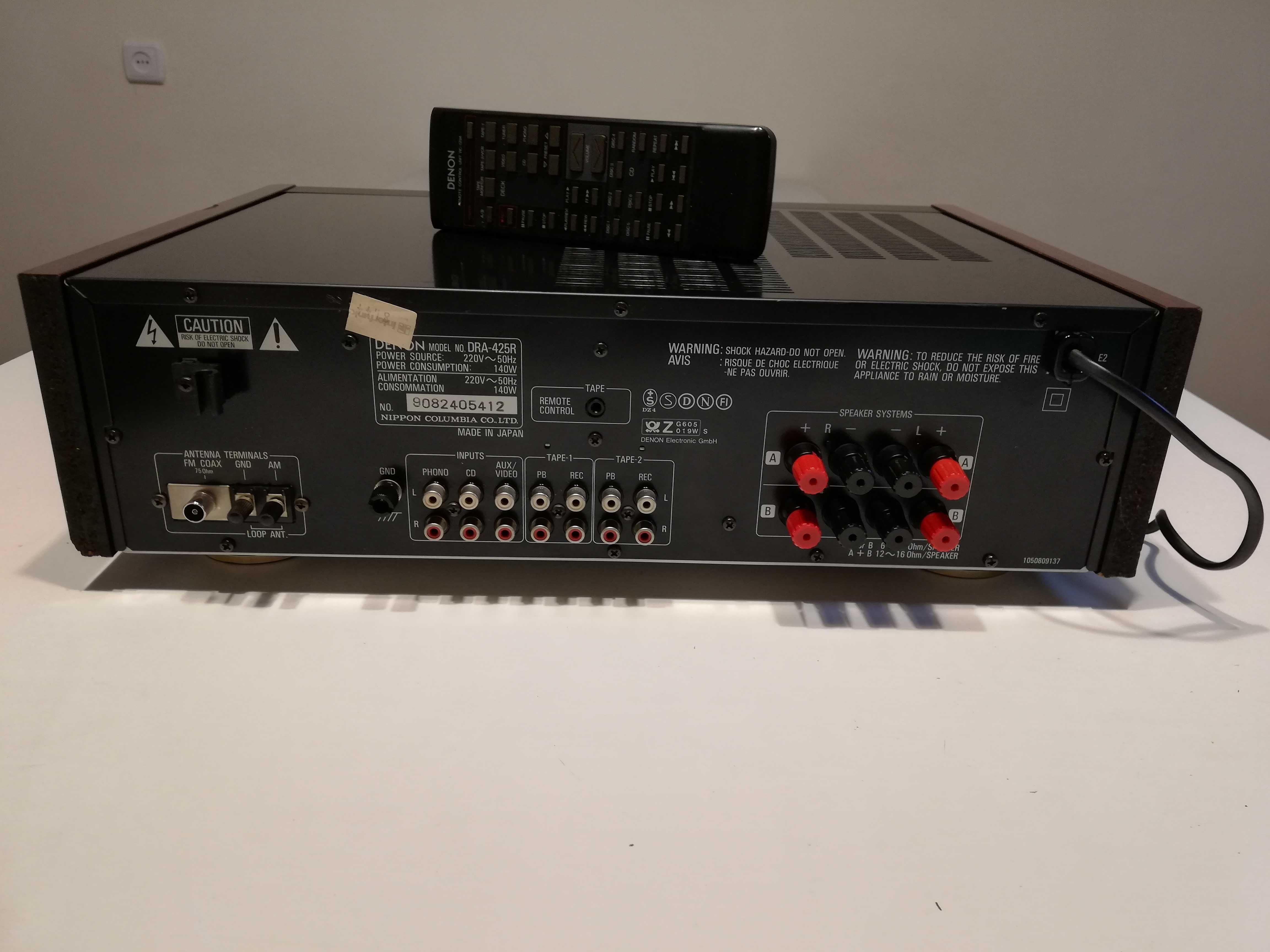 Amplificator/Tuner DENON DRA425R - telecomanda/Vintage/Japan/Impecabil