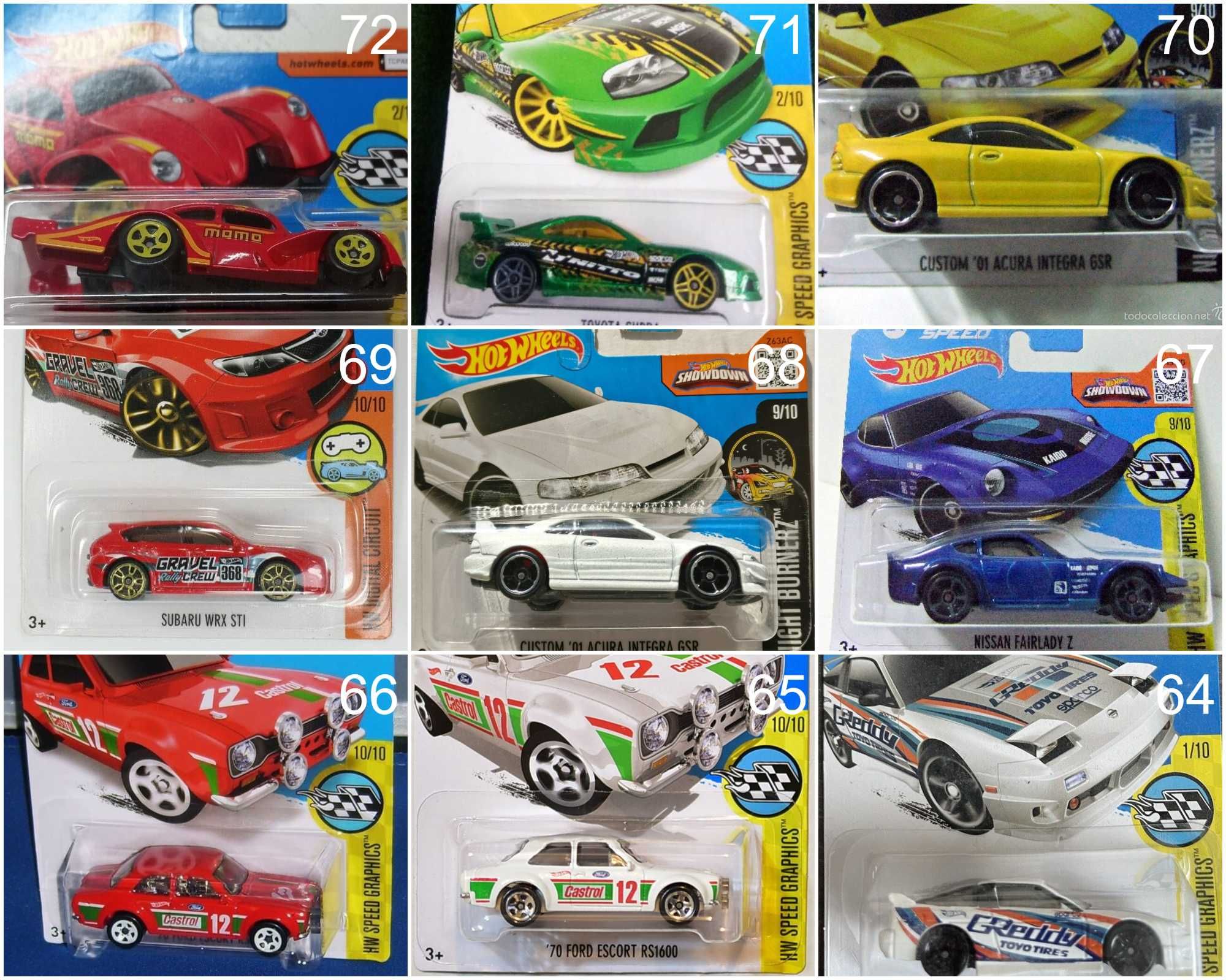 Метални колички Hot Wheels Хот Уиилс в мащаб 1:64 От различни години 2