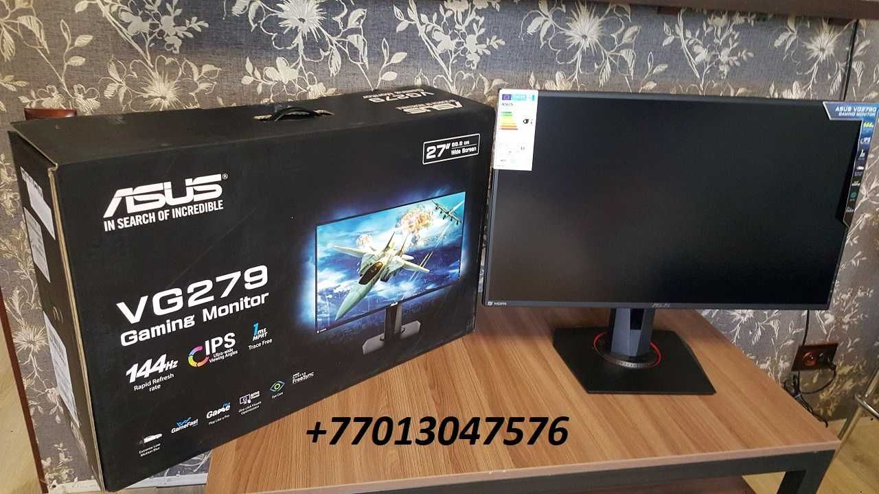 Монитор ASUS VG279Q состояние идеальное.144герц,1мсек,IPS