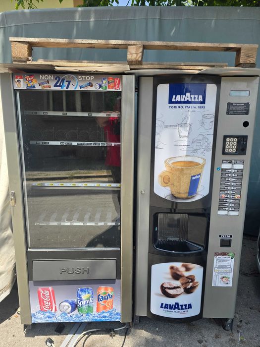 Работещи с евро! Кафеавтомат и хладилна,вендинг автомати,кафемашини.