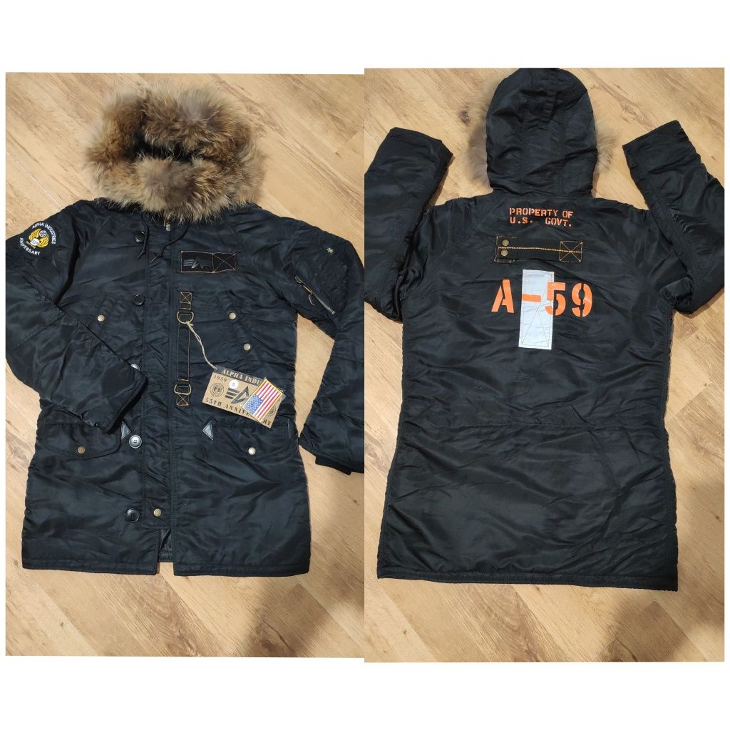 Geaca parka Alpha Industries model aniversar ediție limitata mărimea M