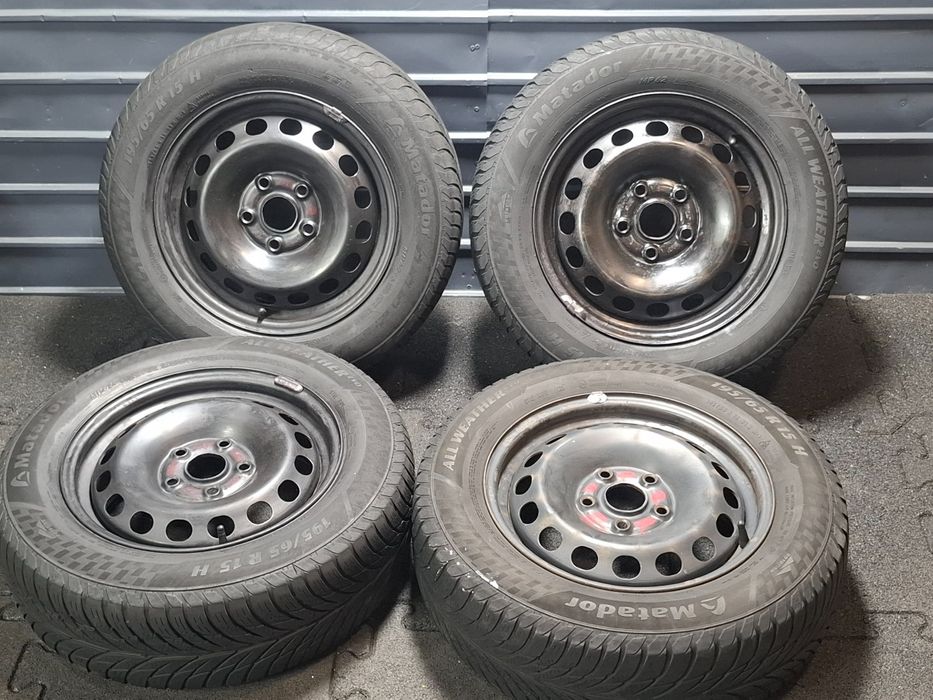 Jante de otel cu cauciucuri iarna 195/65 R15 VOLKSWAGEN CADDY IV Estat