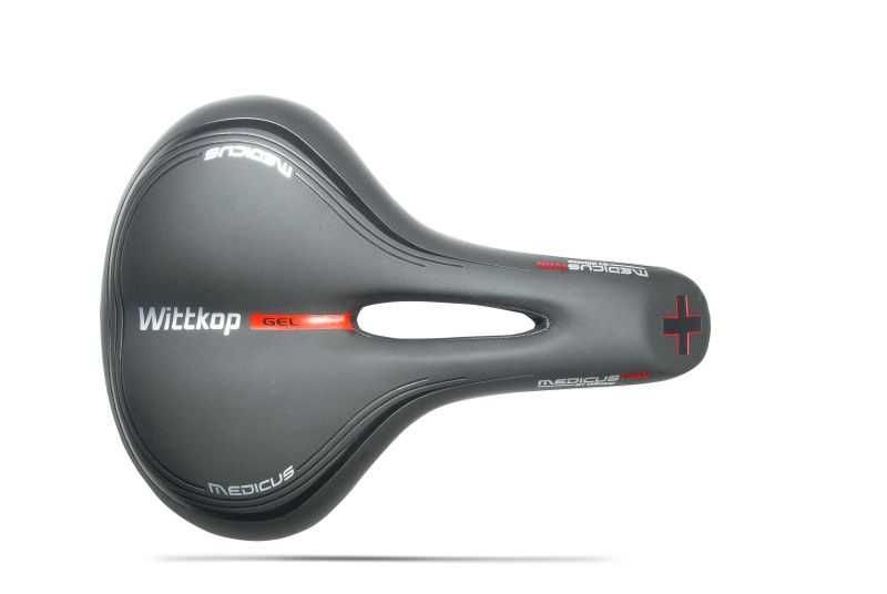 Седло за велоспед Wittkop Medicus TWIN 1.0 Man Gel Black - Trekking
