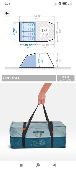 Cort Camping 4 persoane