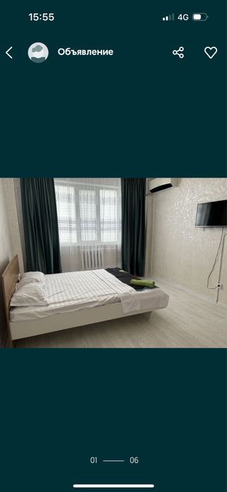 Сдается 1 комнт кв в Нурсае 2 час