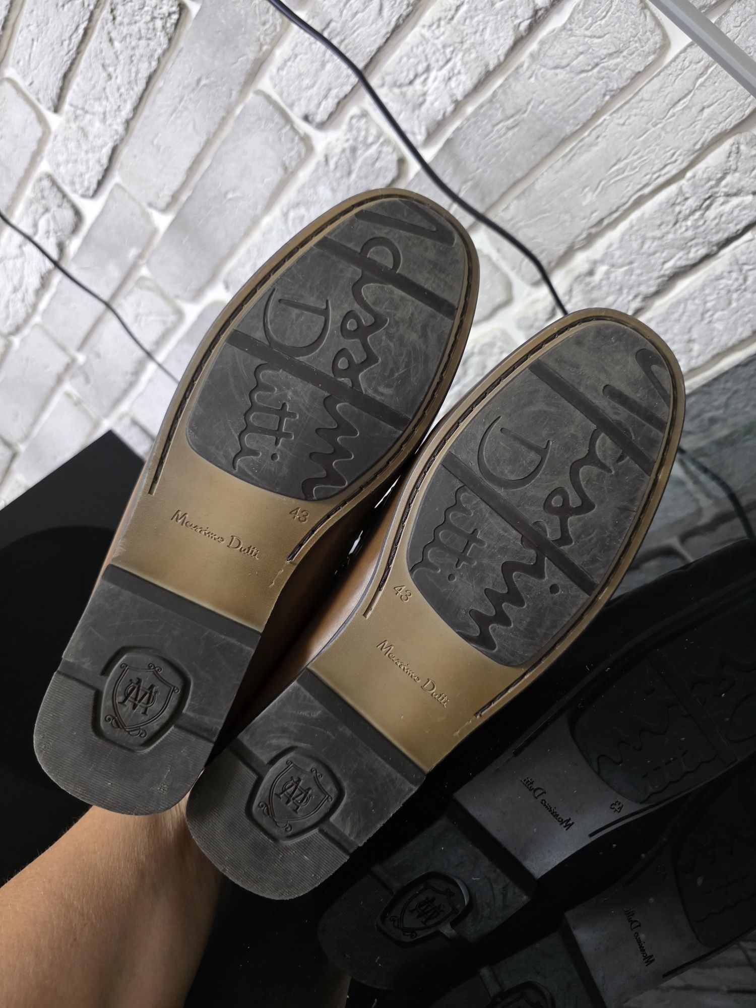 Кожаные мокасы Massimo Dutti