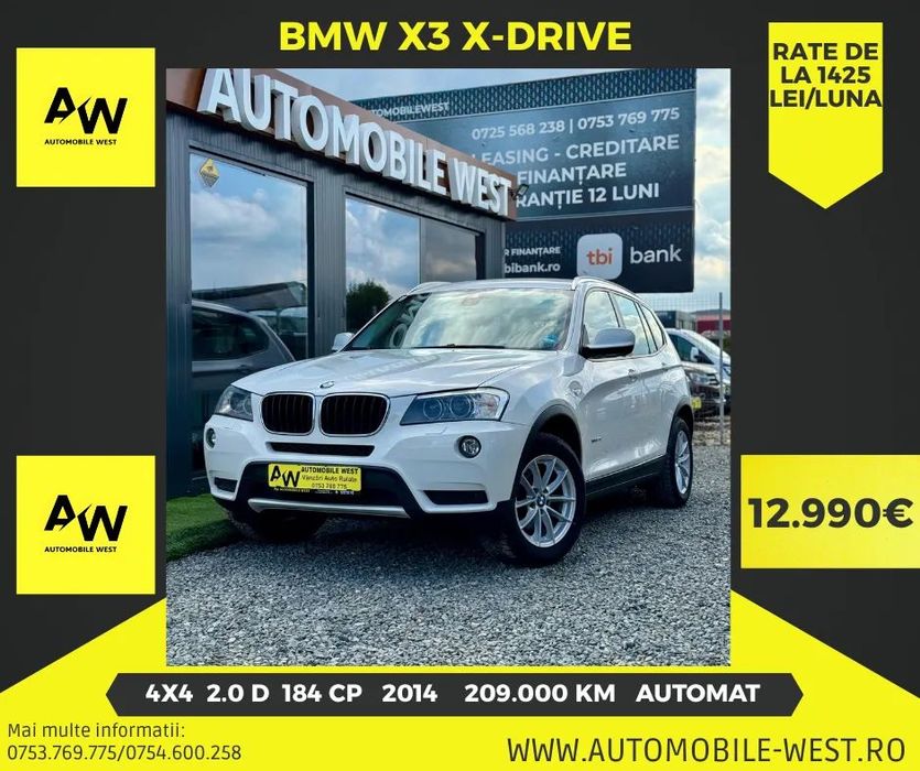 BMW X3 BMW X3 X-drive f25 automat 2014