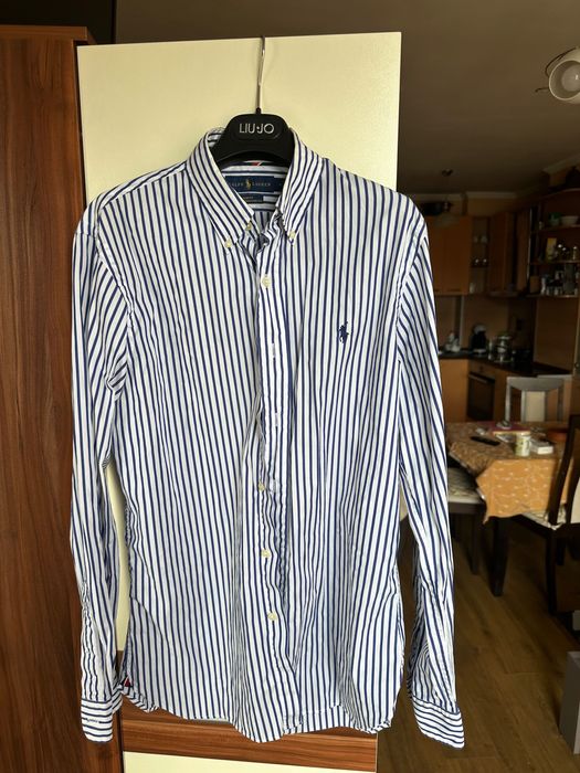 RALPH LAUREN риза рае бяло и синьо
