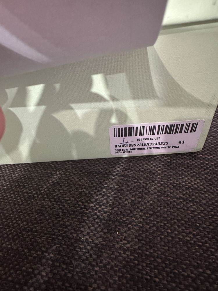 Off-White Out of Office Sartorial Stitching White Pink