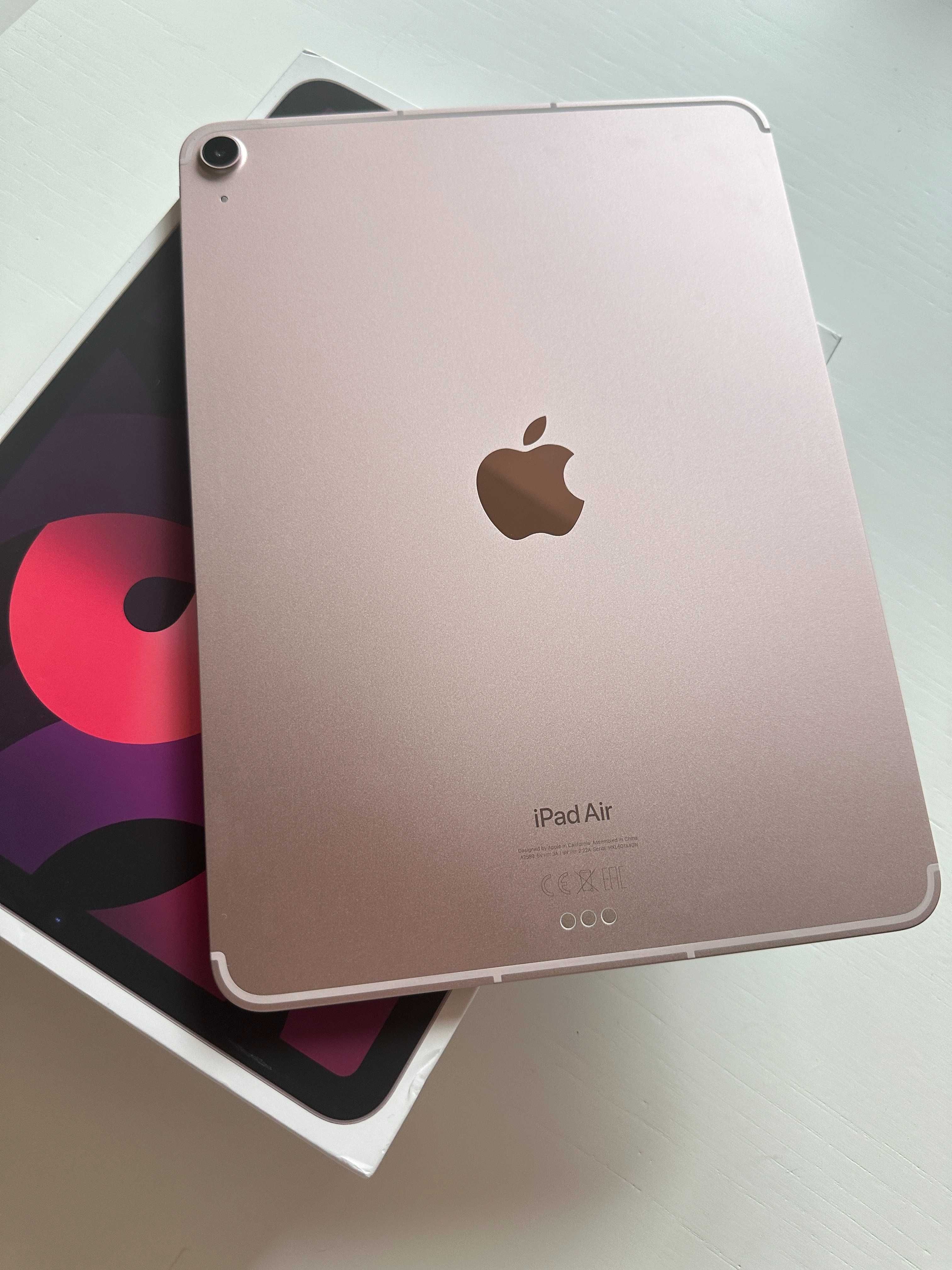 iPad Air, 256GB, wifi and cellular, 5G pink + клавиатура Logithech.