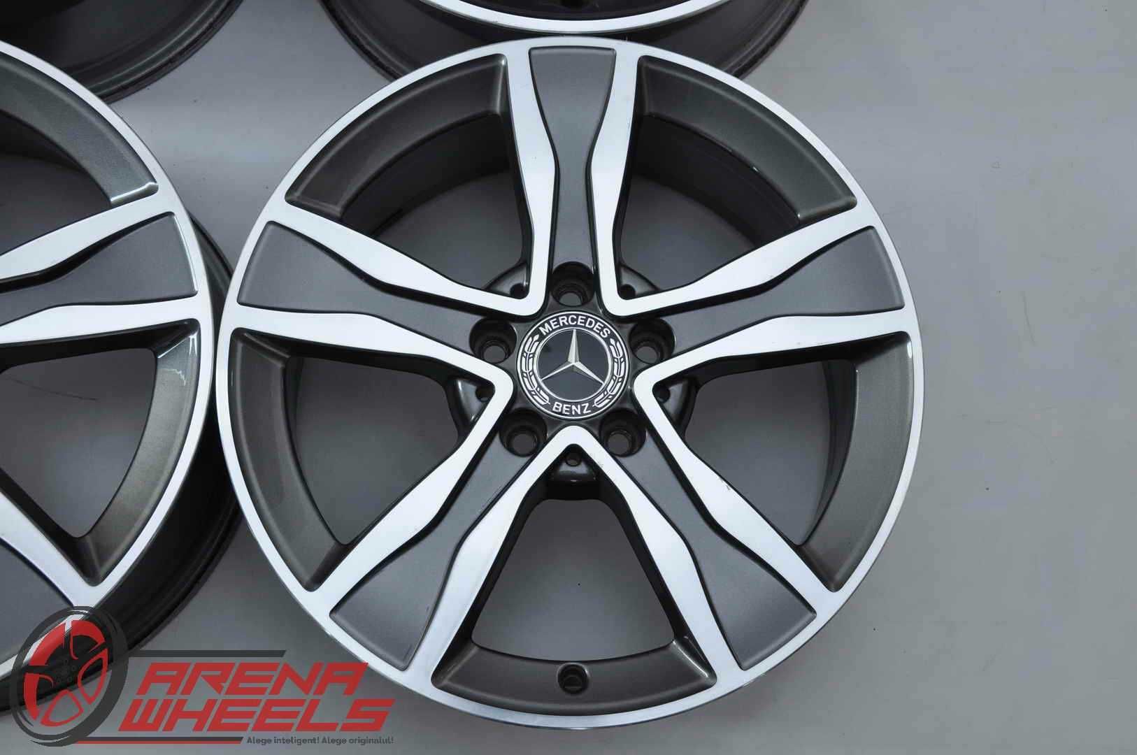 Jante 17 inch Originale Mercedes C-Class W205 S205 R17 ET48.5 Bicolor