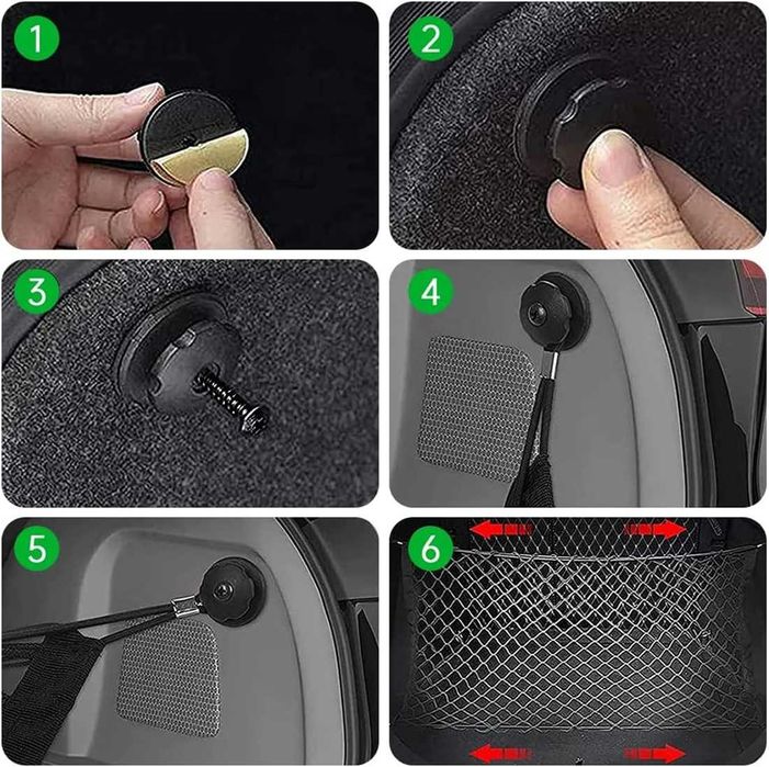 Мрежа за багажник на автомобил - 110х60cm