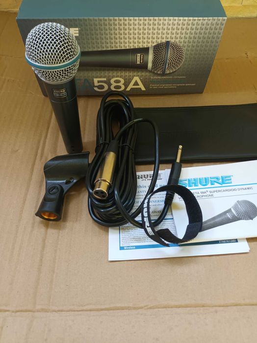 Microfon tarabane shure beta 58a Microfon percutie Microfon dj/studio