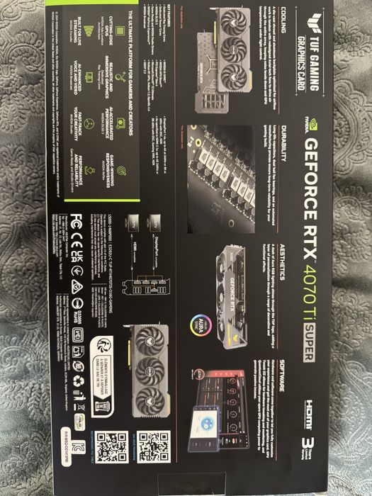 Продавам RTX 4070Ti SUPER 16GB на ASUS  TUF Gaming