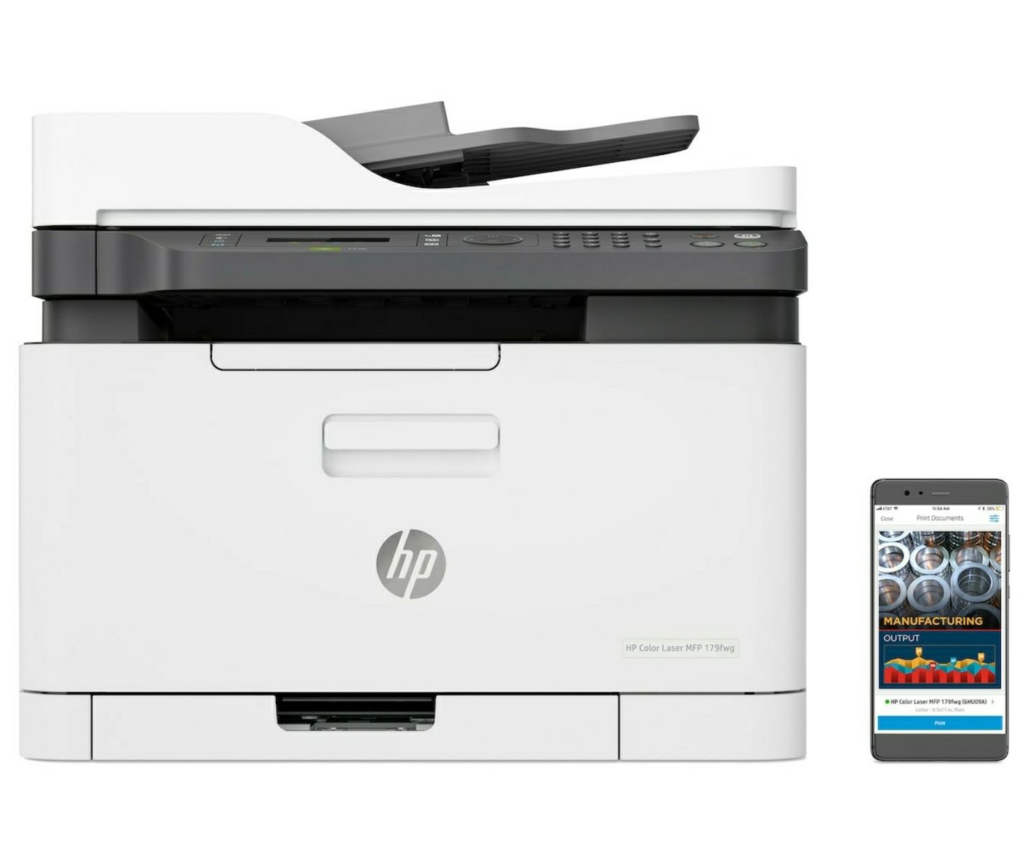 Imprimanta A4 - Multifunctional laser color HP LaserJet MFP 179fnw,